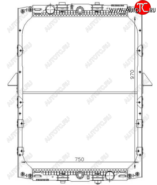 26 649 р. XF (DAF 95 (87-98)) РАДИАТОР ОХЛАЖДЕН BODYPARTS dafxf97-910  с доставкой в г. Вологда