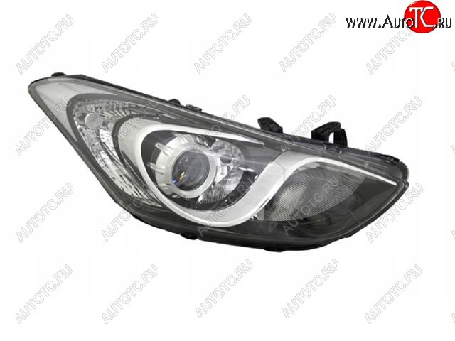 8 299 р. Правая фара (корректор, линзован) BODYPARTS  Hyundai I30  2 GD (2011-2015) дорестайлинг, хэтчбэк 5 дв.  с доставкой в г. Вологда