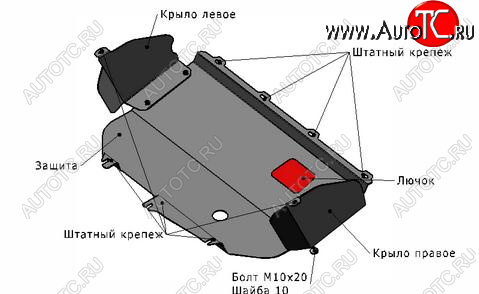 1 969 р. DUCATO ЗАЩИТА ПОДДОНА ДВИГАТЕЛЯ + КПП С , КРЕПЛЕН , СТАЛЬН BODYPARTS ftduc02-9f0  с доставкой в г. Вологда