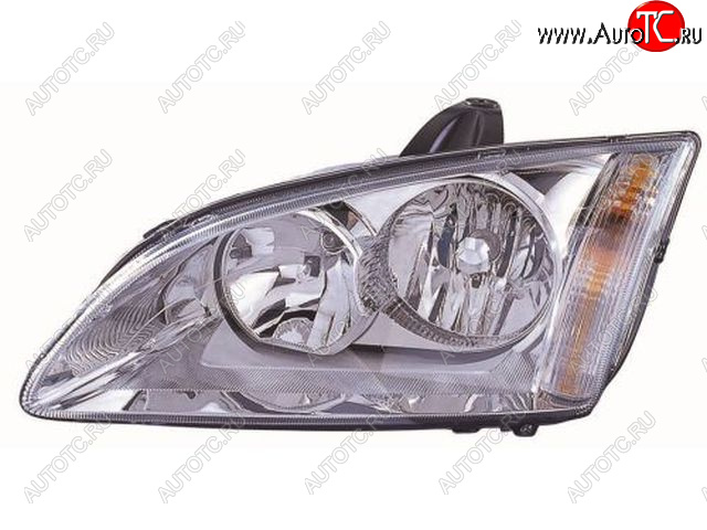 0 р. Левая фара (под корректор) DEPO  Ford Focus  2 (2004-2008)  седан дорестайлинг  с доставкой в г. Вологда