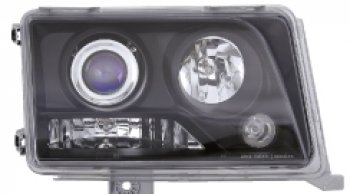 W124 ФАРА Л+П (КОМПЛЕКТ) ТЮНИНГ ПРОЗРАЧ ЛИНЗОВАН БЕЗ КОРРЕКТОР (EAGLE EYES) ВНУТРИ ЧЕРН EAGLE EYES md12493-009b-n