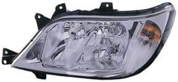 Левая фара (под корректор, с противотум) BodyParts Mercedes-Benz Sprinter  W905 (2000-2006) рестайлинг