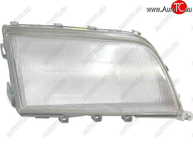2 299 р. Правое стекло передней фары (пр-во Китай) BODYPARTS Mercedes-Benz C-Class W202 дорестайлинг седан (1993-1997) (ребристое)  с доставкой в г. Вологда