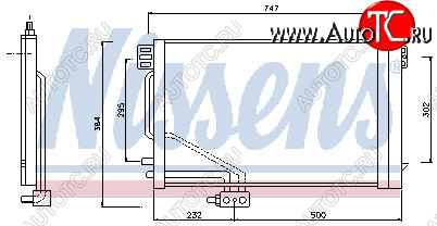 8 399 р. W203 {+W209 02-} КОНДЕНСАТОР КОНДИЦ (NISSENS) (AVA) (см.каталог) NISSENS md20300-930  с доставкой в г. Вологда