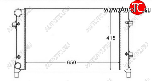 4 799 р. GOLF (+ AU A3 03- SD OCTAVIA 04-PASSAT 05-) РАДИАТОР ОХЛАЖДЕН (см.каталог) BODYPARTS vwglf04-915  с доставкой в г. Вологда
