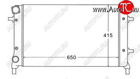2 599 р. GOLF (+ AU A3 03- SD OCTAVIA 04-PASSAT 05-) РАДИАТОР ОХЛАЖДЕН (см.каталог) BODYPARTS vwglf04-914  с доставкой в г. Вологда