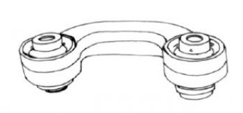 PASSAT {AI A4 94-01A6 94-Super B 02-} СТОЙКА СТАБИЛИЗАТОРА ЛЕВ (Тайвань) SH vwpas97-840-l