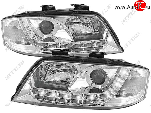 31 499 р. AUDI A6 ФАРА Л+П (КОМПЛЕКТ) ТЮНИНГ ЛИНЗОВАН (DEVIL EYES) +- ПКОРРЕКТОР (SONAR) ВНУТРИ ХРОМ SONAR ai0a697-004h-n  с доставкой в г. Вологда