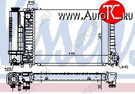 4 649 р. E30 {E34 88-92} РАДИАТОР ОХЛАЖДЕН (NISSENS) (AVA) (см.каталог) NISSENS bme3087-914  с доставкой в г. Вологда