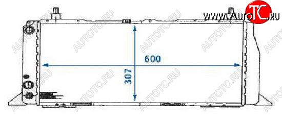3 579 р. AUDI 100 (600mm X 309mm) РАДИАТОР ОХЛАЖДЕН 1.8 С КОНДИЦ BODYPARTS ai10088-910  с доставкой в г. Вологда