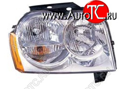 11 349 р. Правая фара DEPO Jeep Grand Cherokee WK (2004-2010)  с доставкой в г. Вологда