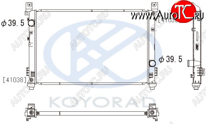13 899 р. PACIFICA РАДИАТОР ОХЛАЖДЕН AT (KOYO) KOYORAD crpcf04-910  с доставкой в г. Вологда