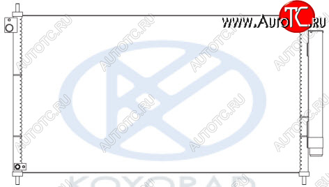 9 899 р. CIVIC КОНДЕНСАТОР КОНДИЦ (СЕДАН) (ХЭТЧБЭК) (KOYO) KOYORAD hdcvc12-930  с доставкой в г. Вологда