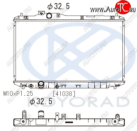 10 449 р. CIVIC РАДИАТОР ОХЛАЖДЕН MT (KOYO) KOYORAD hdcvc12-911  с доставкой в г. Вологда