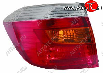 7 299 р. Левый фонарь DEPO  Toyota Highlander  XU40 (2007-2010) дорестайлинг  с доставкой в г. Вологда