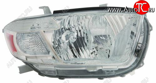 11 249 р. Правая фара (c электрокорректором) DEPO Toyota Highlander XU40 дорестайлинг (2007-2010)  с доставкой в г. Вологда