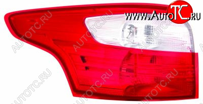 6 749 р. Левый фонарь DEPO  Ford Focus  3 (2010-2015) универсал дорестайлинг  с доставкой в г. Вологда