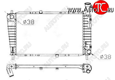 9 849 р. TAURUS (SABLETAURUS SHO) РАДИАТОР ОХЛАЖДЕН AT 3 3.8 BODYPARTS fdtrs86-913  с доставкой в г. Вологда