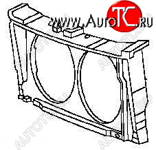 2 499 р. TAURUS (SABLE) СУППОРТ РАДИАТОРА (Тайвань) ПЛАСТИК BODYPARTS fdtrs96-380p  с доставкой в г. Вологда