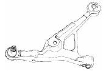 STRATUS {СIRRUS} РЫЧАГ ПЕРЕДН ПОДВЕСКИ ЛЕВ НИЖН (Тайвань) SH crstr95-810-l