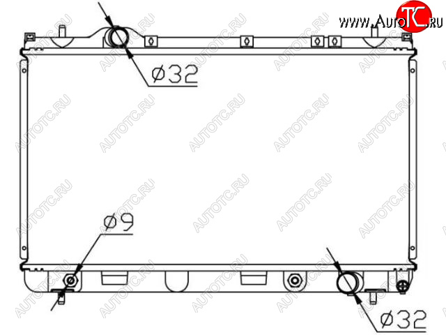 6 649 р. NEON (3-х ступенчатая) РАДИАТОР ОХЛАЖДЕН AT BODYPARTS crneo00-910  с доставкой в г. Вологда