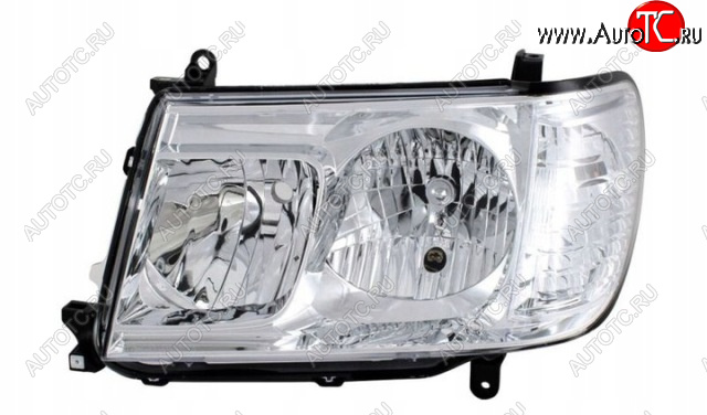 0 р. Левая фара (под корректор) DEPO Toyota Land Cruiser 100 2-ой рестайлинг (2005-2007)  с доставкой в г. Вологда