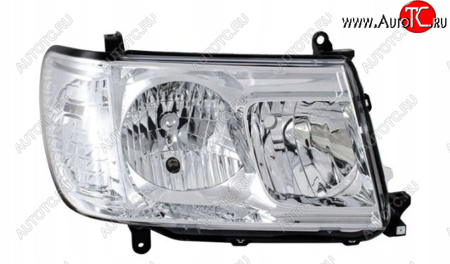 9 649 р. Правая фара (под корректор) DEPO Toyota Land Cruiser 100 2-ой рестайлинг (2005-2007)  с доставкой в г. Вологда