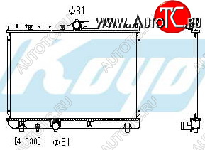 4 749 р. COROLLA {ДЛИНА 525мм} РАДИАТОР ОХЛАЖДЕН MT 1.3 1.5 1.6 1.8 (KOYO) (1 ряд) KOYORAD tycrl92-917  с доставкой в г. Вологда