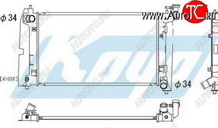 4 649 р. COROLLA РАДИАТОР ОХЛАЖДЕН MT 1.4 1.6 (KOYO) KOYORAD tycrl02-910  с доставкой в г. Вологда