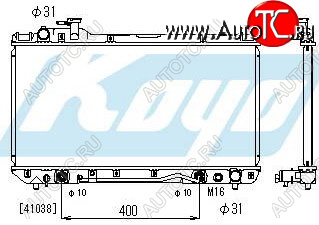 10 549 р. RAV4 РАДИАТОР ОХЛАЖДЕН AT 2 (KOYO) KOYORAD tyrv494-910  с доставкой в г. Вологда