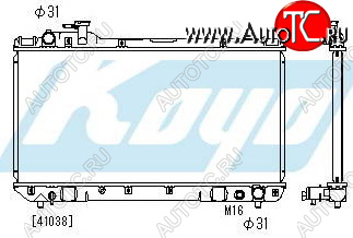 5 799 р. RAV4 РАДИАТОР ОХЛАЖДЕН MT 2 (KOYO) KOYORAD tyrv494-911  с доставкой в г. Вологда