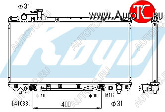 4 299 р. RAV4 РАДИАТОР ОХЛАЖДЕН AT 2 (2 ряд) BODYPARTS tyrv496-911  с доставкой в г. Вологда