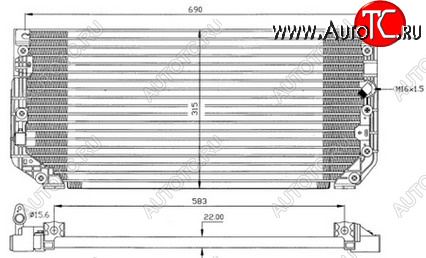 5 949 р. COROLLA (+ ПРАВ РУЛЬ) КОНДЕНСАТОР КОНДИЦ BODYPARTS tycrl97-931  с доставкой в г. Вологда
