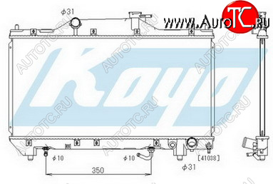 6 849 р. AVENSIS РАДИАТОР ОХЛАЖДЕН AT 1.6 1.8 (KOYO) KOYORAD tyave00-911  с доставкой в г. Вологда