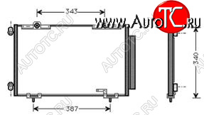 4 599 р. AVENSIS КОНДЕНСАТОР КОНДИЦ BODYPARTS tyave97-930  с доставкой в г. Вологда