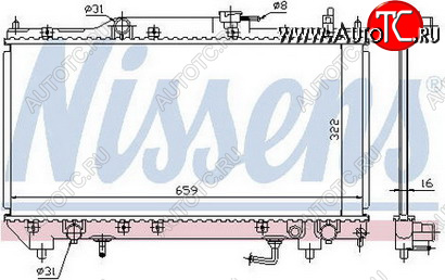 6 499 р. AVENSIS (7AFE) РАДИАТОР ОХЛАЖДЕН AT 1.8 BODYPARTS tyave98-910  с доставкой в г. Вологда
