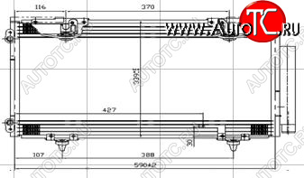 4 599 р. AVENSIS КОНДЕНСАТОР КОНДИЦ BODYPARTS tyave00-930  с доставкой в г. Вологда