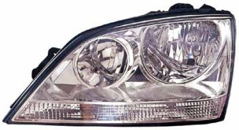 Левая фара (c электрокорректором) DEPO KIA Sorento  BL (2002-2006) дорестайлинг