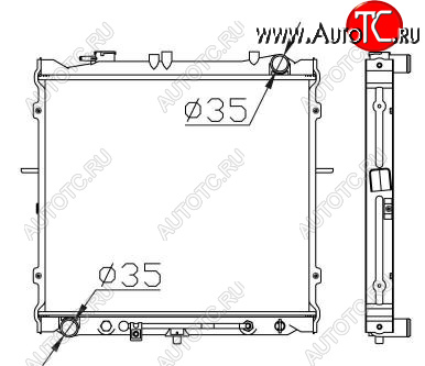 6 249 р. SPORTAGE РАДИАТОР ОХЛАЖДЕН 2 AT BODYPARTS kaspr94-912  с доставкой в г. Вологда