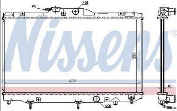 COROLLA (1ZZFE3ZZFE4ZZFE) РАДИАТОР ОХЛАЖДЕН MT 1.4 1.6 1.8 (1 ряд) BODYPARTS tycrl97-910