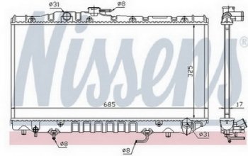 COROLLA (CARINA II 88-91 1.6) РАДИАТОР ОХЛАЖДЕН 1.3 MT (1 ряд) BODYPARTS tycrl88-910