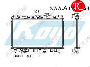 3 379 р. COROLLA {CARINA II 88-91 1.6} РАДИАТОР ОХЛАЖДЕН 1.3 MT (KOYO) KOYORAD tycrl88-911  с доставкой в г. Вологда