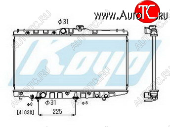 3 379 р. COROLLA РАДИАТОР ОХЛАЖДЕН AT 1.3 1.5 1.6 (KOYO) KOYORAD tycrl88-914  с доставкой в г. Вологда
