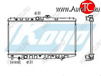 4 899 р. COROLLA РАДИАТОР ОХЛАЖДЕН MT 1.5 1.6 (KOYO) KOYORAD tycrl88-917  с доставкой в г. Вологда