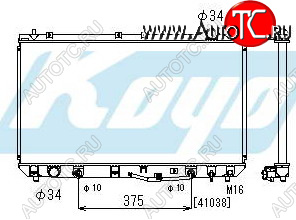 6 849 р. CAMRY {ES 300 97-} РАДИАТОР ОХЛАЖДЕН AT 3 (KOYO) KOYORAD tycam97-913  с доставкой в г. Вологда
