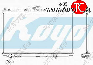 5 349 р. P11 РАДИАТОР ОХЛАЖДЕН MT 1.6 1.8 2 (KOYO) KOYORAD nnp1197-910  с доставкой в г. Вологда