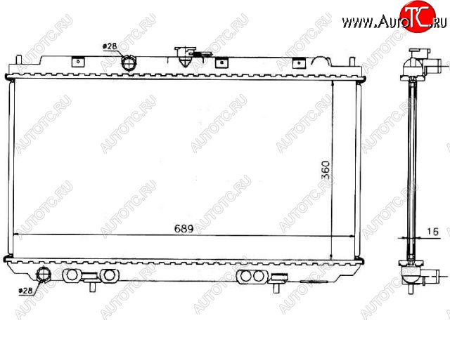 6 899 р. ALMERA (+ P12 02-) РАДИАТОР ОХЛАЖДЕН MT (см.каталог) BODYPARTS nnalm02-914  с доставкой в г. Вологда