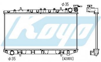 N14 РАДИАТОР ОХЛАЖДЕН MT 2 (бензин) 1.7 (дизель) (KOYO) KOYORAD nnn1491-912