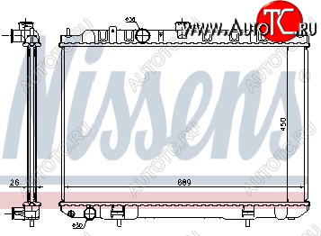 9 549 р. X-TRAIL РАДИАТОР ОХЛАЖДЕН MT 2 2.5 (NRF) (GERI) (NISSENS) NISSENS nnxtr01-911  с доставкой в г. Вологда