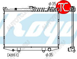 8 349 р. TERRANO РАДИАТОР ОХЛАЖДЕН MT 2.4 3 (KOYO) KOYORAD nnter87-912  с доставкой в г. Вологда